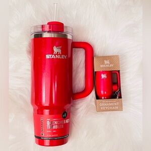 E.L.F Stanley 30oz Tumbler with Keychain- Red Delicious